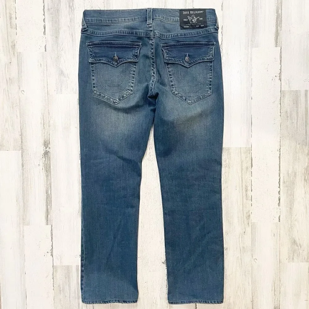 True Religion Ricky Straight Leg Jean Mens Size 33